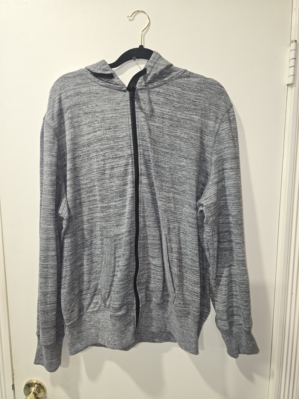OP Men's/Women's Heather Gray Full-Zip Hooded Sweatshirt Jacket